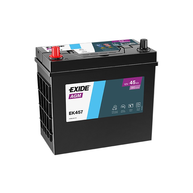 EXIDE EK457 45Ah 380A (EN) AGM battery