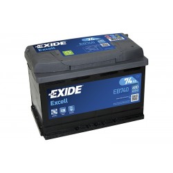 Starter battery EXIDE EB740 74Ah 680A/EN