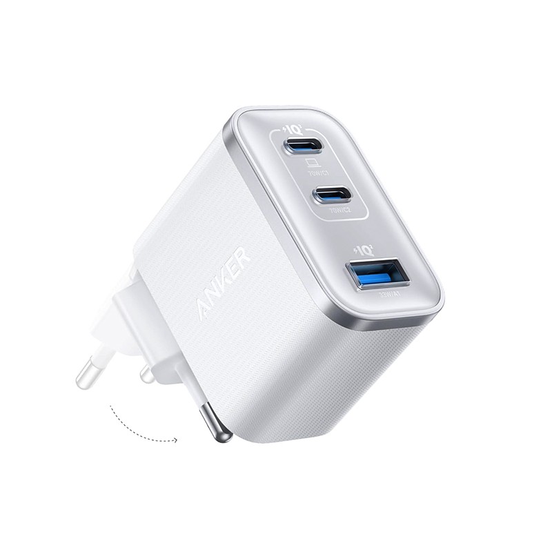 Anker Nano Charger (70W, 3 Ports) black