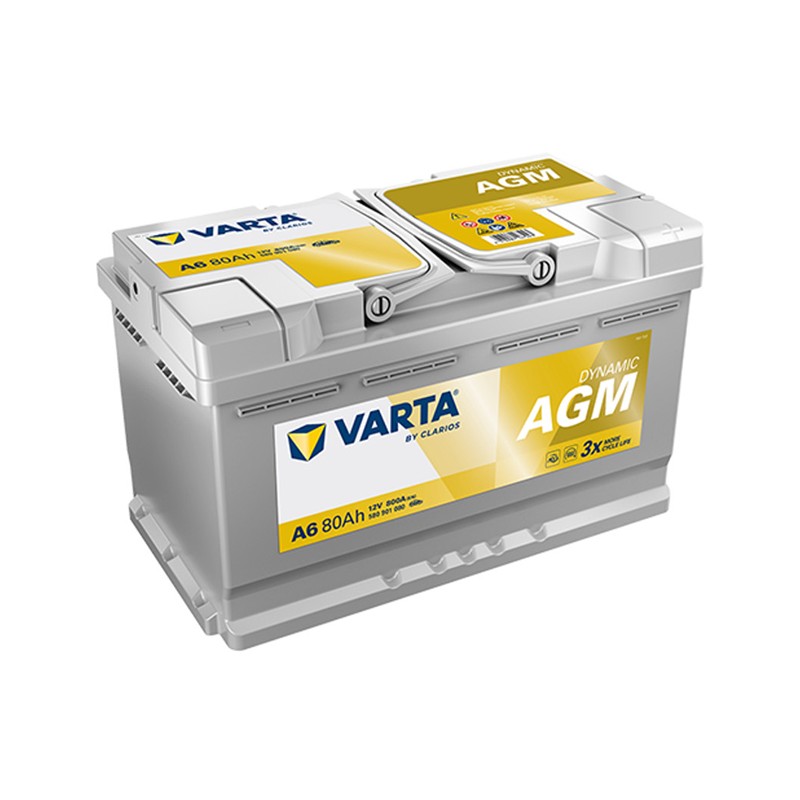 Akumuliatorius 80 Ah 800 A EN 12V AGM