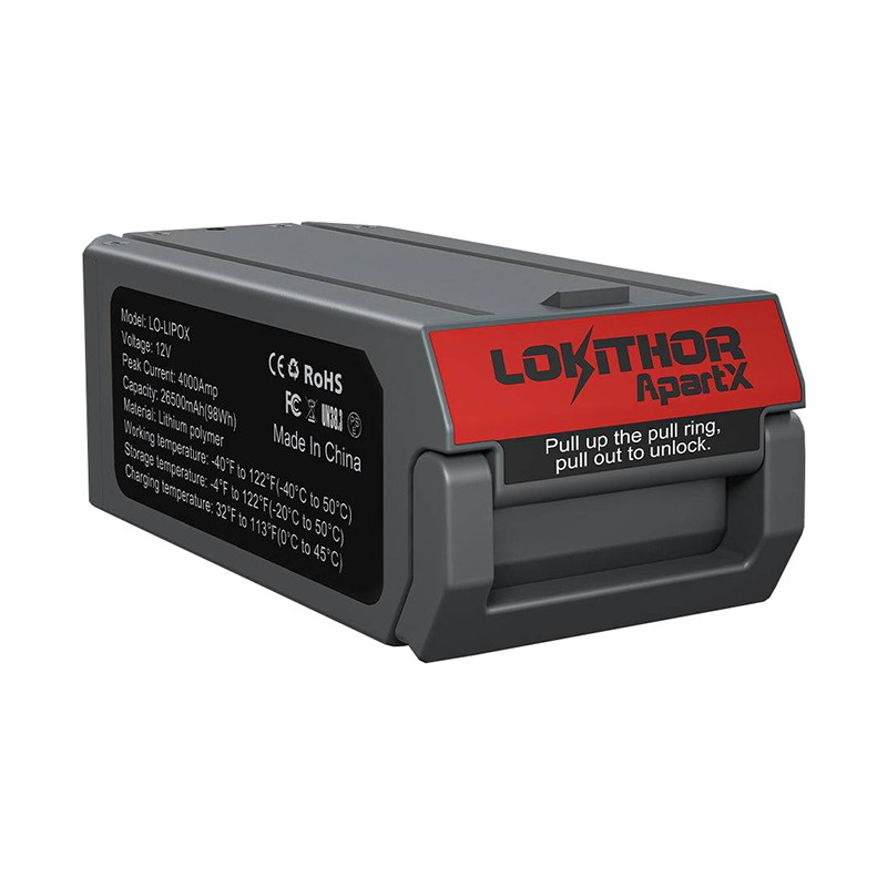 Battery for Lokithor ApartX, LO-LIPOX 12V, 4000A