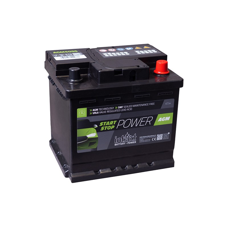 intAct AGM50 Start & Stop 50Ah 570A (EN) battery