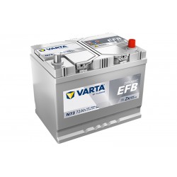 VARTA START STOP N72 (572501076) 72Ah 760A (EN) 12V EFB battery