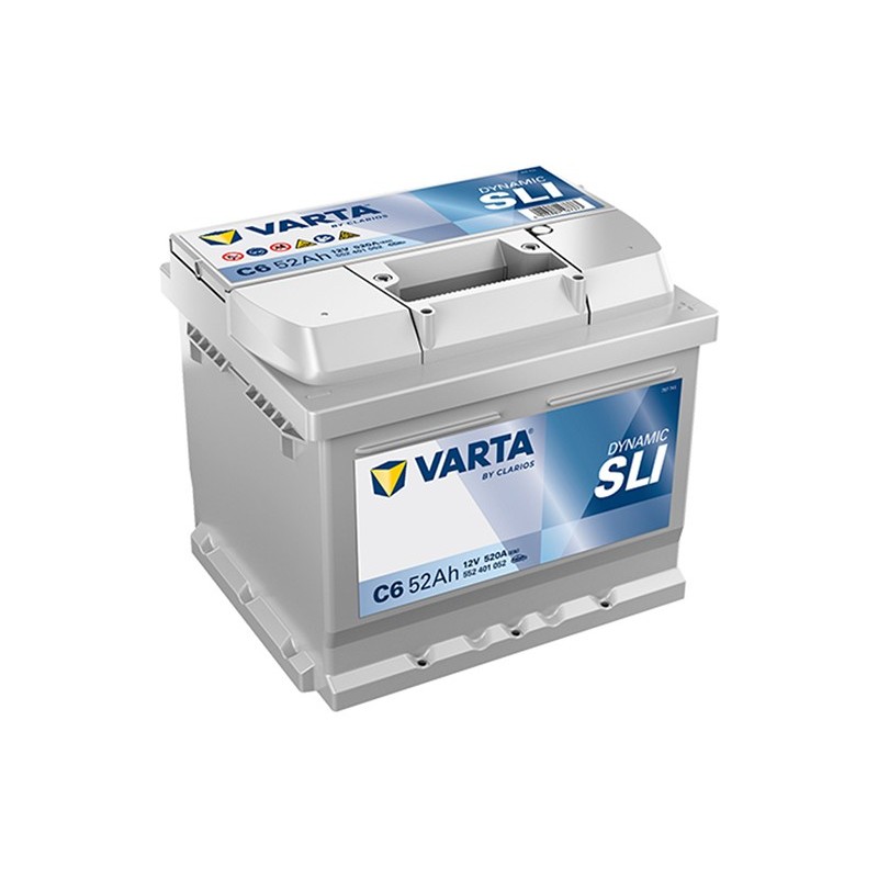 VARTA Silver Dynamic C6 (552401052) 52Ah akumuliatorius