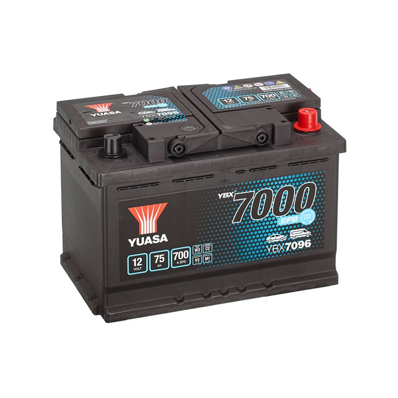 YUASA YBX7096 EFB 75Ah 700A (EN) battery