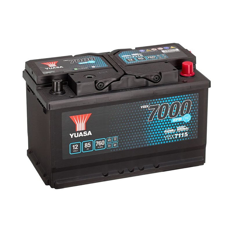 YUASA YBX7115 EFB 85Ah 760A (EN) battery