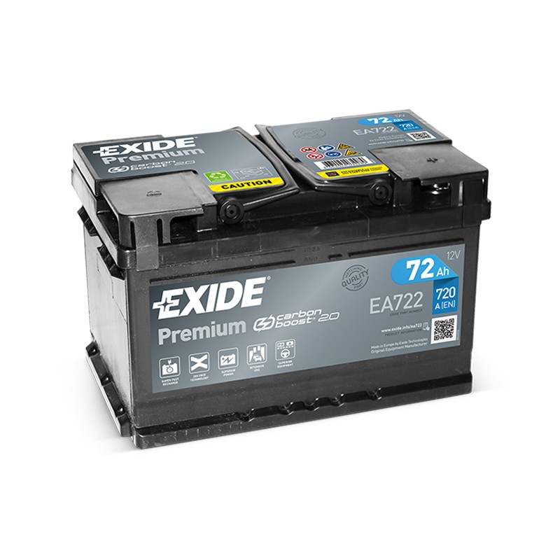 Akum. EXIDE Premium 72Ah 720A/EN