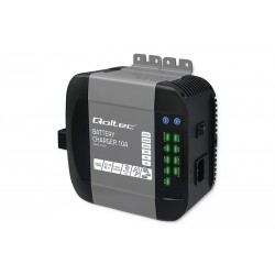 Qoltec Smart Monolith charger 12V, 10A (51958) for LiFePO4, AGM, GEL, SLA batteries
