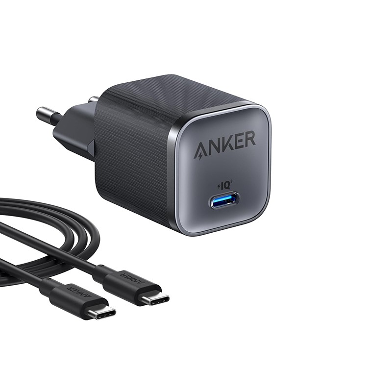 Charger Anker Nano 45W USB-C (black) with 1.8m cable