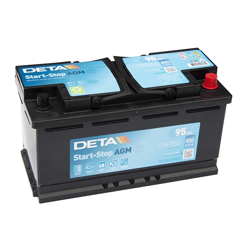DETA DK950 95Ah MicroHybrid AGM akumuliatorius