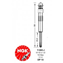 Свеча накаливания NGK DP10-Y503J (1009)