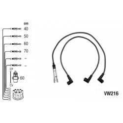 Комплект проводов высокого напряжения PVL-VW216