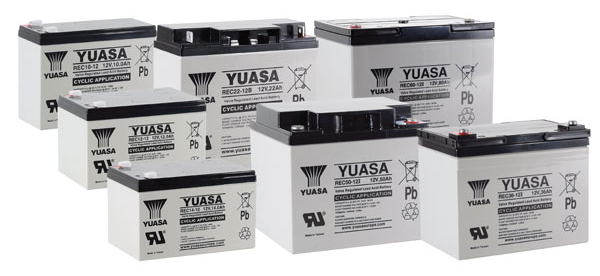 YUASA REC10-12 12V 10Ah AGM VRLA battery